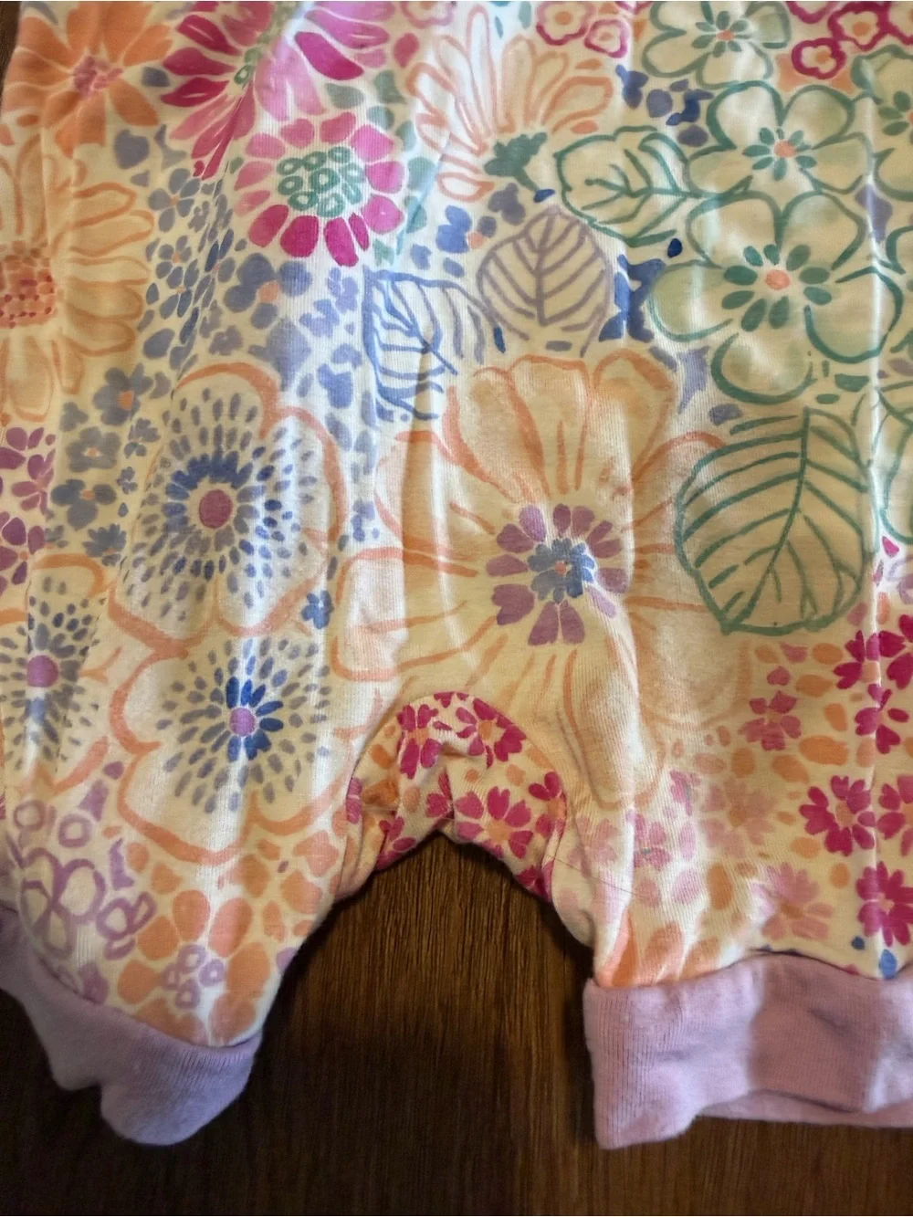 Little Sleepies doodle blooms shorty